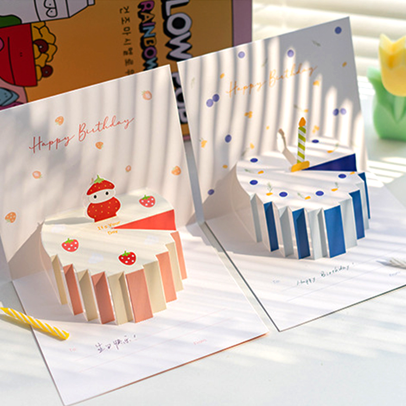 3D Birthday Cake Pop-Up Cards