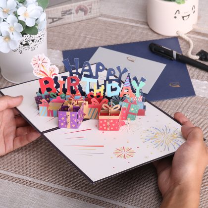 Happy Birthday Card 3D Pop Up Greeting Cards